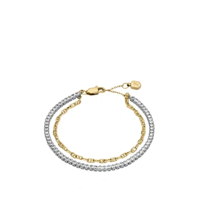 Imagen de Fossil Heritage Pulsera, Mujer, Talla: One Size, Silver, gold