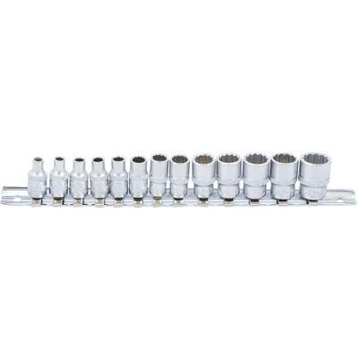 Imagen de BGS 2269 Juego de llaves vaso 12 caras entrada 6,3 mm (1/4&quot;) 4 14 13 piezas