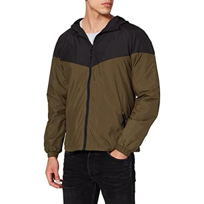 Imagen de Urban Classics TONE TECH Cortaviento, Hombre, Talla: Large, Black/dark olive