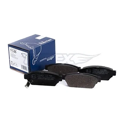Imagen de TOMEX brakes TX 11 55 Juego de pastillas freno Eje trasero con avisador acústico desgaste MITSUBISHI: Carisma Hatchback, COLT 4, Berlina
