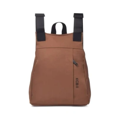 Imagen de KCB Mochila Antirrobo Grande Maze Diseño Seguro y Espacioso Bolsillos Organizadores Asas Ajustabes Ideal para Viajes o Uso Diario 100% Vegano Color Marron