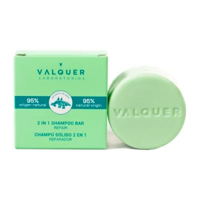 Imagen de Valquer Laboratorios Champú Sólido 2 En 1 Reparador (champú Y Acondicionador). 95% Ingredientes Naturales. Cabellos Dañados. Vegano. Protege Repara 70 Gr, color Único, 15 ml