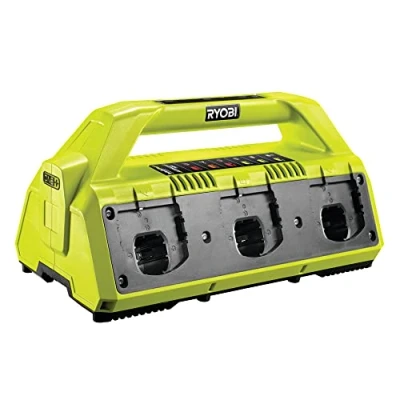 Imagen de RYOBI Cargador de 6 Puertos 2,7Ah 18V One+ para Baterías Indicadores LED Carga Compatible con Más 200 Herramientas Bricolaje, Jardinería, Limpieza, Automoción RC18 627