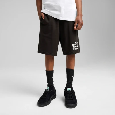 Imagen de Puma MID90S LONG Unisex Pantalón corto de deporte para niños, Talla: 15 16a (16), Black