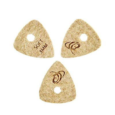 Imagen de ORTEGA Púas de fieltro para instrumentos cuerda nailon y ukeleles 3 mm suave / paquete unidades,, OGP F S3