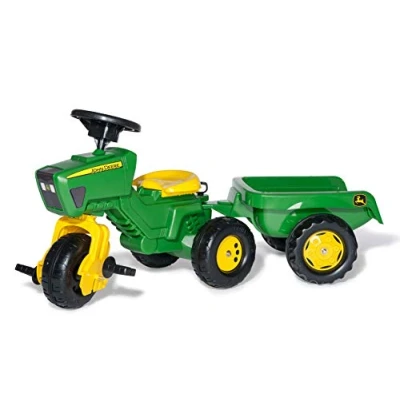 Imagen de rolly toys 052769 Triciclo en forma de tractor John Deere con sonido [importado Alemania] , color/modelo surtido