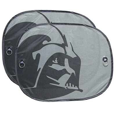 Imagen de Plasticolor 003746R01 Parasol de ventana, diseño Star Wars Darth Vader, 2 unidades, ventana lateral