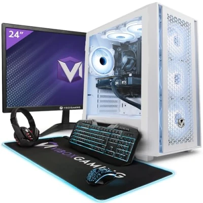 Imagen de Vibox II 38 PC Gaming Completo Monitor 24&quot; Six Core Intel i5 11400F Procesador 4.4GHz Nvidia RTX 3050 6GB 16GB RAM 1TB NVMe M.2 SSD Windows 11 WiFi