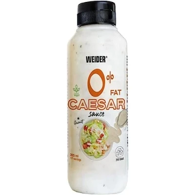 Imagen de Weider Gourmet 0% Fat Caesar Sauce (265 ml). Salsa César Grasas, Azúcar. Bajo en Calorias. Nueva Receta Mejorada. Vegan.