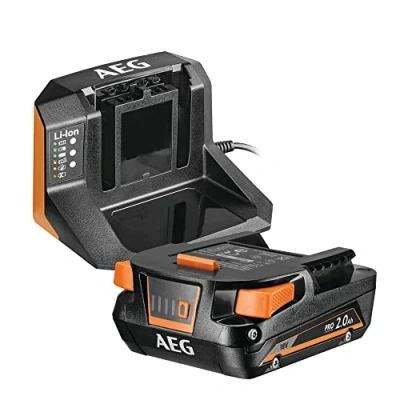Imagen de AEG Kit de arranque batería 18 V Pro18 V, SETL1820S, 2 Ah, y cargador