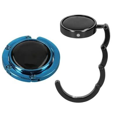 Imagen de kwmobile Ganchos de Bolso para Mesa 2X Colgador portátil con Gancho Abrigos Bolsos Paraguas MAX. 3 kg
