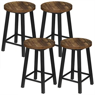 Imagen de WOLTU 4X Sillas Comedor Estilo Vintage Juego de 4 Silla Cocina Madera y Metal Taburete Bar Bajo Industrial Retro para Salon Habitacion BH297hov