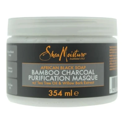 Imagen de Shea Moisture African Black Soap Bamboo Charcoal Masque 384ml