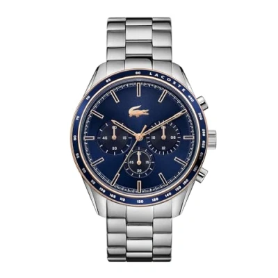 Imagen de Lacoste Reloj Cronógrafo de Cuarzo Colección BOSTON para Hombre con Pulsera Cuero o Acero Inoxidable en Enlace Malla