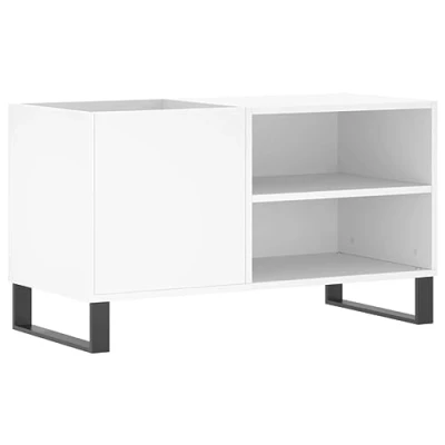 Imagen de vidaXL Mueble para Discos Madera de ingeniería Blanco 85x38x48 cm