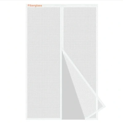 Imagen de Risareyi Mosquitera Ventana Magnética 70x120cm en Fibra de Vidrio, Blanco Malla Cortina Puerta Magnetica con Imanes, Transpirables, Antimosquitos