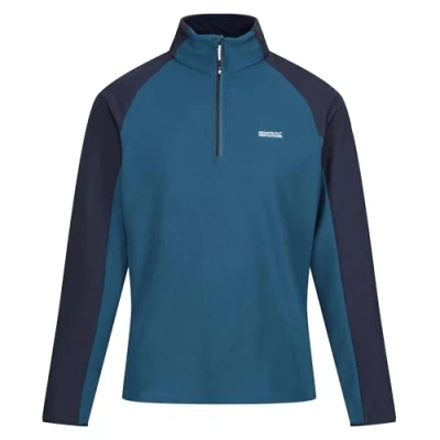 Imagen de Regatta Mens Elson II Half Zip Grid Fleece Jacket Forro Polar con Media Cremallera, Moroccan Blue/Navy, XL para Hombre
