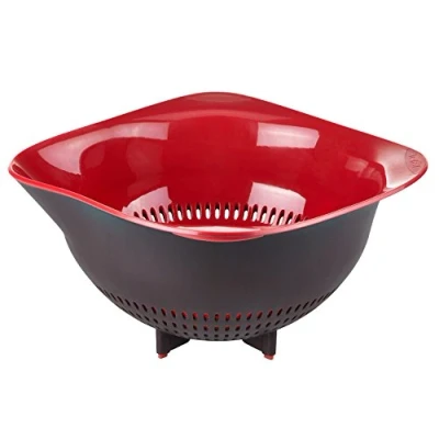 Imagen de Tefal ingenio K2070614 Colador de plástico termoresistente libre BPA, resistentes a las manchas y fáciles lavar