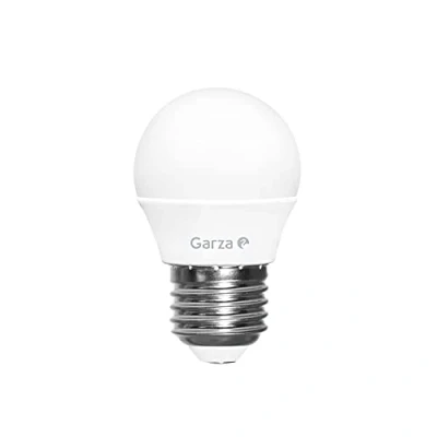 Imagen de GARZA Bombilla Led Esférica, Casquillo E27, Luz Neutra 6500K, 4.2W, 470 Lúmenes, G45. No Regulable.