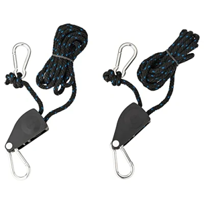 Imagen de 2 x poleas con cuerda de carraca 2,5 m, 136 kg, polea