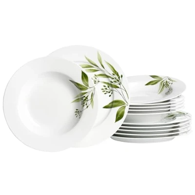 Imagen de Ritzenhoff &amp; Breker Vajilla Evora de 12 piezas, porcelana, color blanco