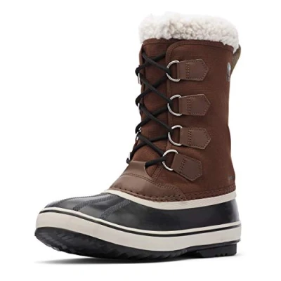 Imagen de Sorel 1964 Pac Nylon WP, Botas para nieve impermeables, Hombre, Tobacco Black Collection 2023 2024, 46 EU