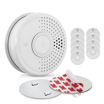 Imagen de SHD OneConcept Detectores de Humo para Casa, 10x Alarmas Incendio Respuesta Rápida Oficinas y Cocina, Detector Humo, Sensor Óptico con Función Prueba, Mini Alarma Soporte Magnético