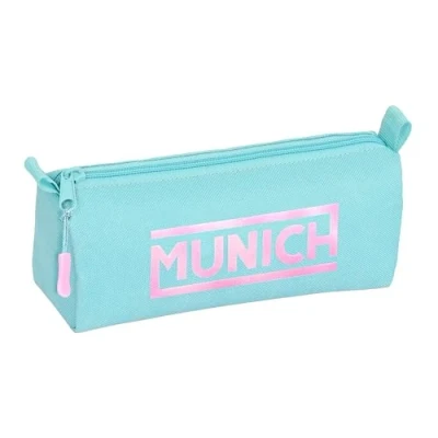 Imagen de Safta MUNICH SKY Portatodo con cremallera y compartimiento, Estuche Infantil, Niño, Ideal para Niños en Edad Escolar, Cómodo Versátil, Calidad Resistencia, 21x7x8 cm, Color
