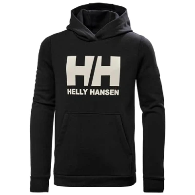 Imagen de Helly Hansen Junior Unisex Jr HH Logo Hoodie 2.0, Negro, 8