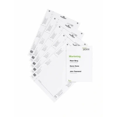 Imagen de Durable 485302 Etiqueta de inserción para etiquetas puertas Signo información, 149 x 210.5 mm, bolsa 10 piezas, blanco