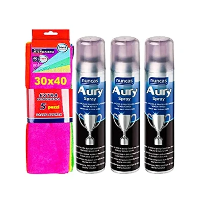 Imagen de NUNCAS Set 3 piezas AURY SPRAY 250 ml + Gamex paño microfibra