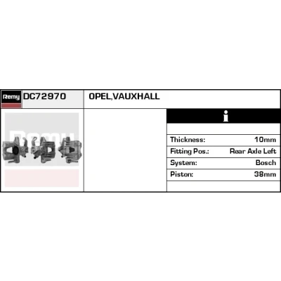Imagen de Pinza de freno REMY DC72970
