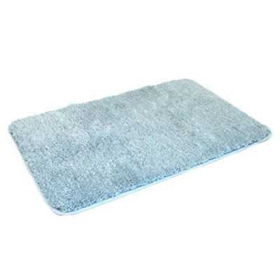 Imagen de Kinzler Alfombrilla para baño, Microfibra, Microfibra poliéster, Azul Claro, 80 x 150 cm