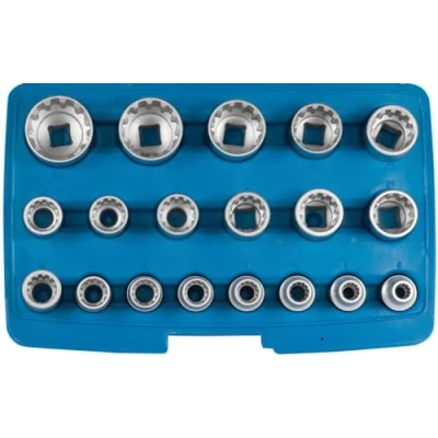 Imagen de SW Stahl 05650L Juego de tubos 19 Spline Acero cromo vanadio 1/2 cuadrado
