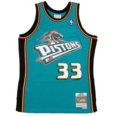 Imagen de Mitchell &amp; Ness Camiseta de Swingman Detroit Pistons Road 1998 99 Grant Hill (Talla XL)