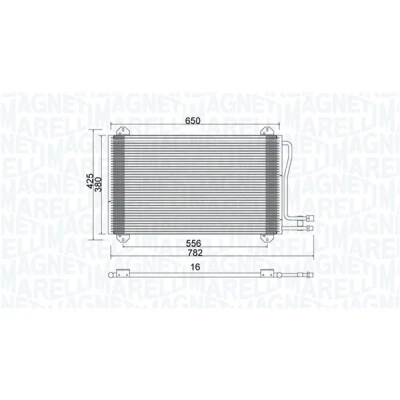Imagen de MAGNETI MARELLI 350203913000 Condensador 650x368x16 368mm 650mm 16mm MERCEDES BENZ: Sprinter 3 T Furgoneta, 2 Furgoneta