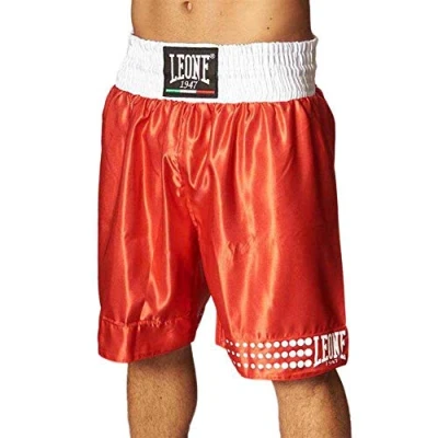 Imagen de LEONE 1947, Pantalones Cortos De Boxeo, Unisex Adulto, Rojo, M, AB737