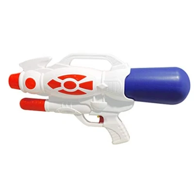 Imagen de BLUE SKY Pistola de Agua Juego al Aire Libre 048666 Blanco Plástico 45 cm Juguete para Niños Playa Piscina A Partir 4 años