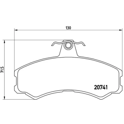 Imagen de BREMBO P A6 024 Juego de pastillas freno excl. contacto avisador desgaste con tornillos pinza sin accesorios SANTANA: PS10 / Anibal SUV