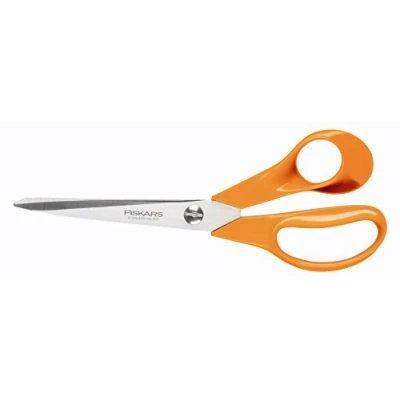 Imagen de Fiskars Tijeras universales Para manualidades, costura y trabajos de oficina, Classic, Longitud: 21 cm, diestros, Naranja, 1005148