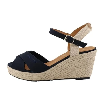 Imagen de TOM TAILOR 5390010025, Sandalias con cuña Mujer, Azul Marino, 40 EU