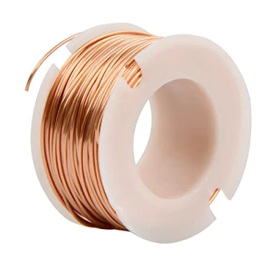 Imagen de Vesaneae Alambre De Cobre, 0,5 mm, Cobre Resistente al Desgaste, Metálico Rollo para soldar Y Abalorio JoyeríA FabricacióN Artesanal (10 Metros/Rollo)