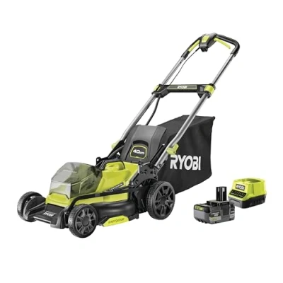 Imagen de Ryobi RY18LMX40C 150 Cortacésped sin escobillas 18 V One+ 40 cm 1 batería de 5 Ah y Cargador