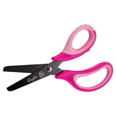 Imagen de Läufer 87222 Tijeras ergonómicas para niños a partir de 1er grado, color rosa y
