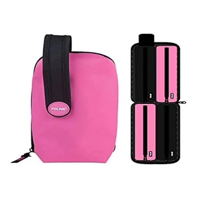 Imagen de MILAN, Estuche Fluo Pink Handly Multipencilcase 31 Piezas