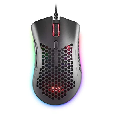 Imagen de Mars Gaming MMEX Negro, Ratón RGB, 32K DPI, Cable Feather, Switches Ópticos