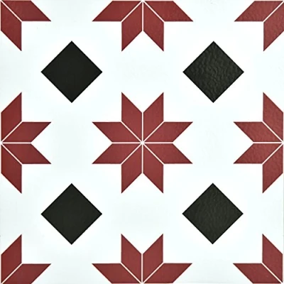 Imagen de WallPops FP2482 Orion Azulejos adhesivos, rojo, juego de 10 unidades
