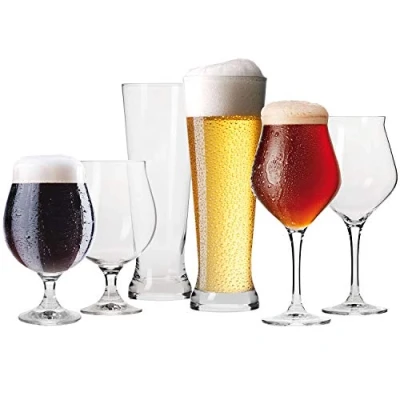 Imagen de Krosno Set de Degustación Cerveza Vasos Capos Conjunto 6 Piezas Perfectos para Uso en Casa y Fiestas Apto Lavavajillas