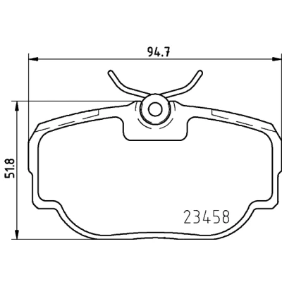 Imagen de HELLA 8DB 355 009 541 Juego de pastillas freno no preparado para indicador desgaste con tornillos pinza LAND ROVER: Discovery 2