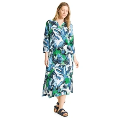 Imagen de CECIL B144091 Vestido Midi Estampado, Vanilla White, L Mujeres
